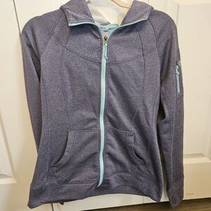 Free Country Purple Hoodie with Light Blue Trim